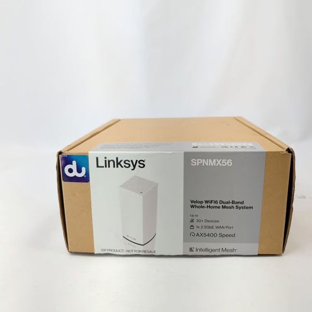 Linksys Velop WiFi 6 Mesh System Router AX5400 Dual-Band SPNMX56 White Whole